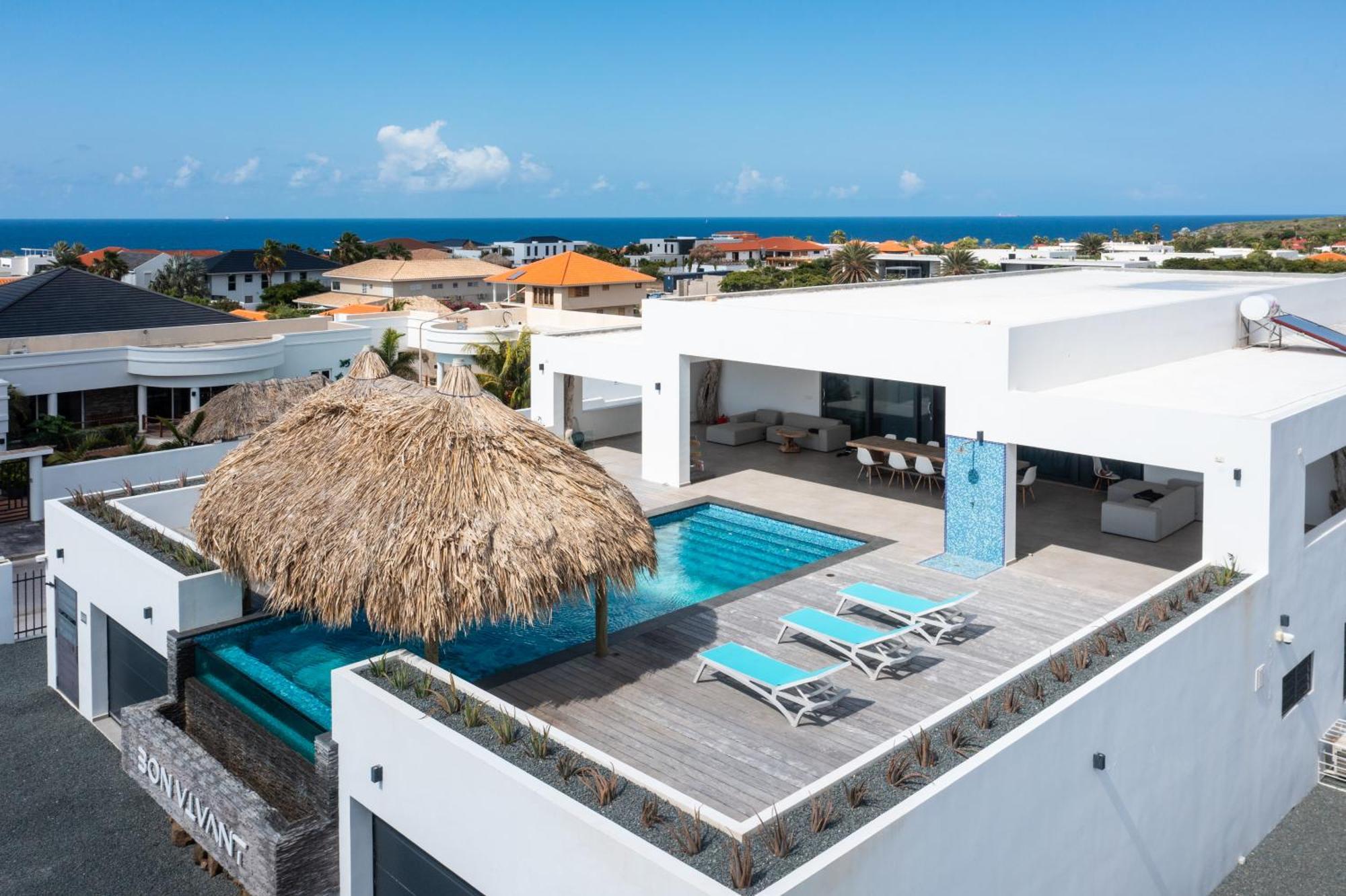 Villa Met Zeezicht & Infinitypool Jan Thiel Curacao Luaran gambar